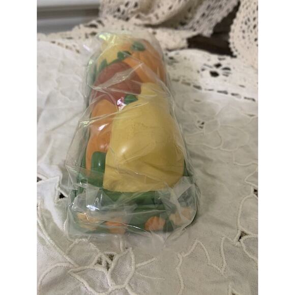 Vintage Butter Dish 7" Fall Thanksgiving Harvest MCM Melamine Plastic 70's 80's - Picture 4 of 8